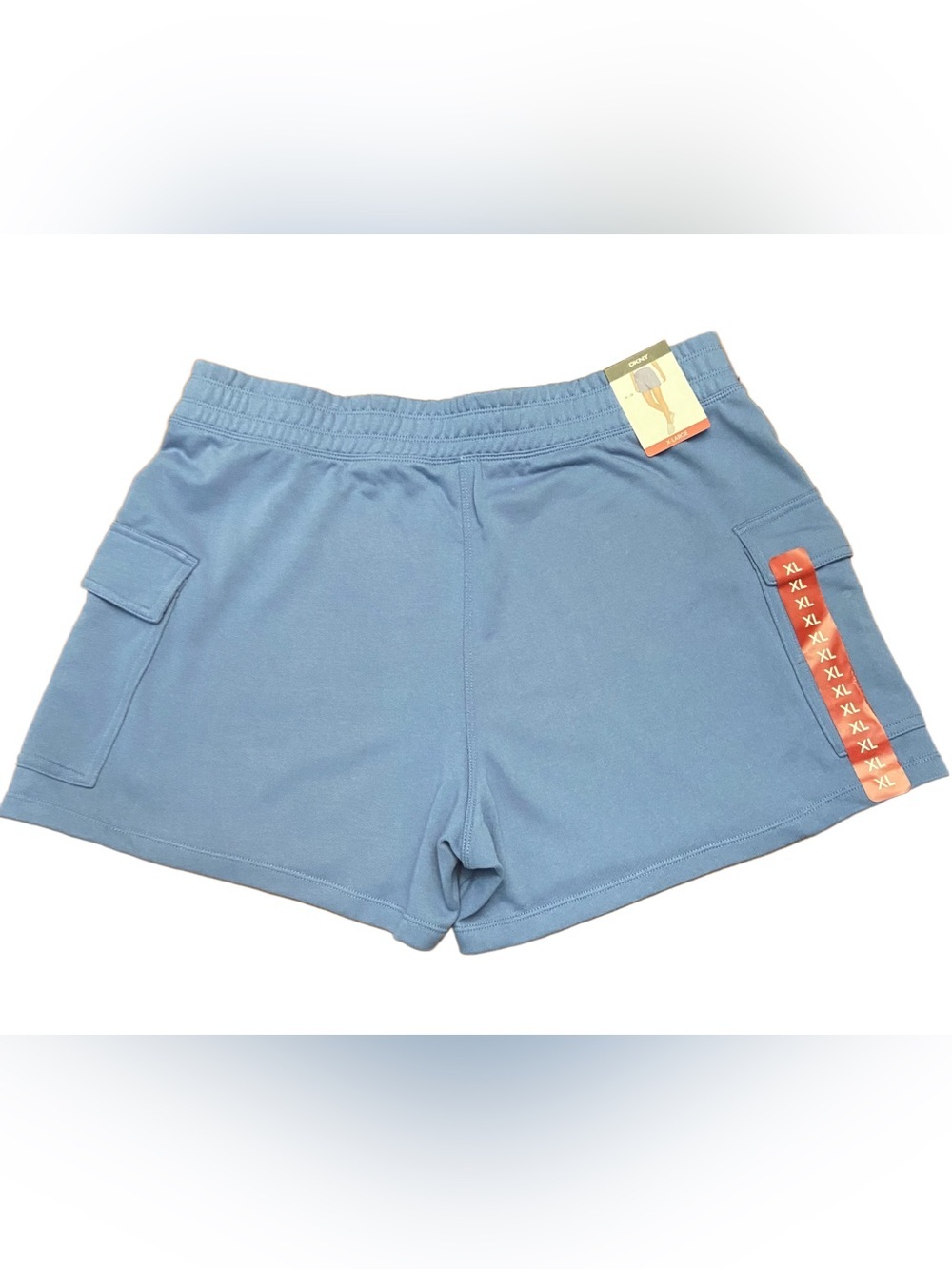 DKNY Light Blue Terry Cargo Shorts - XL - Picture 2 of 7